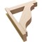 Ekena Millwork 6-in W x 26-in D x 32-in H Funston Block Rough Cedar Woodgrain TimberThane Outlooker, Primed Tan OUTUR060X26X32FST44RCPR - alternate 6